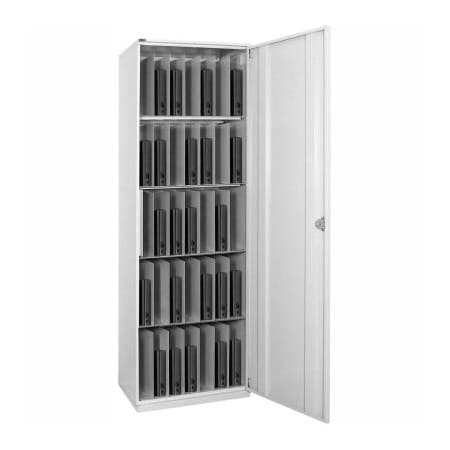 Datum Filing Systems Datum LapTop Tower Storage Locker W/ Right-Hinged Door, Light Gray LTV-1R-T47
